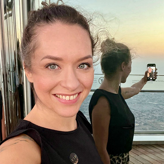 Sandra Lotz - Ausblick über Dubai